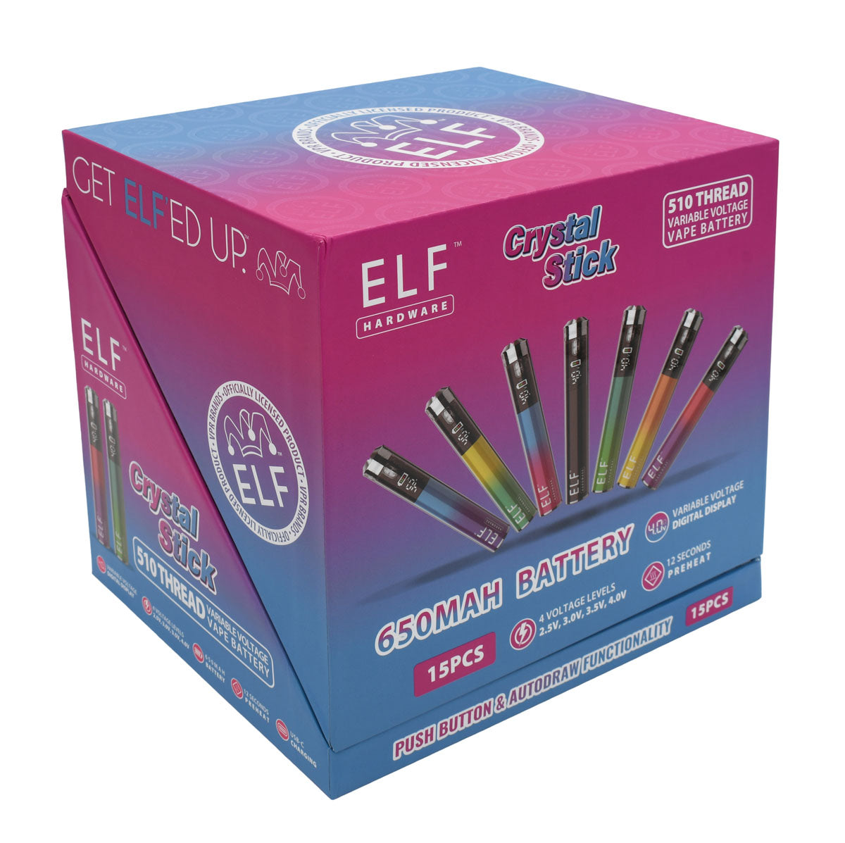 Elf Crystal 650mAh 510 Thread Battery Pen