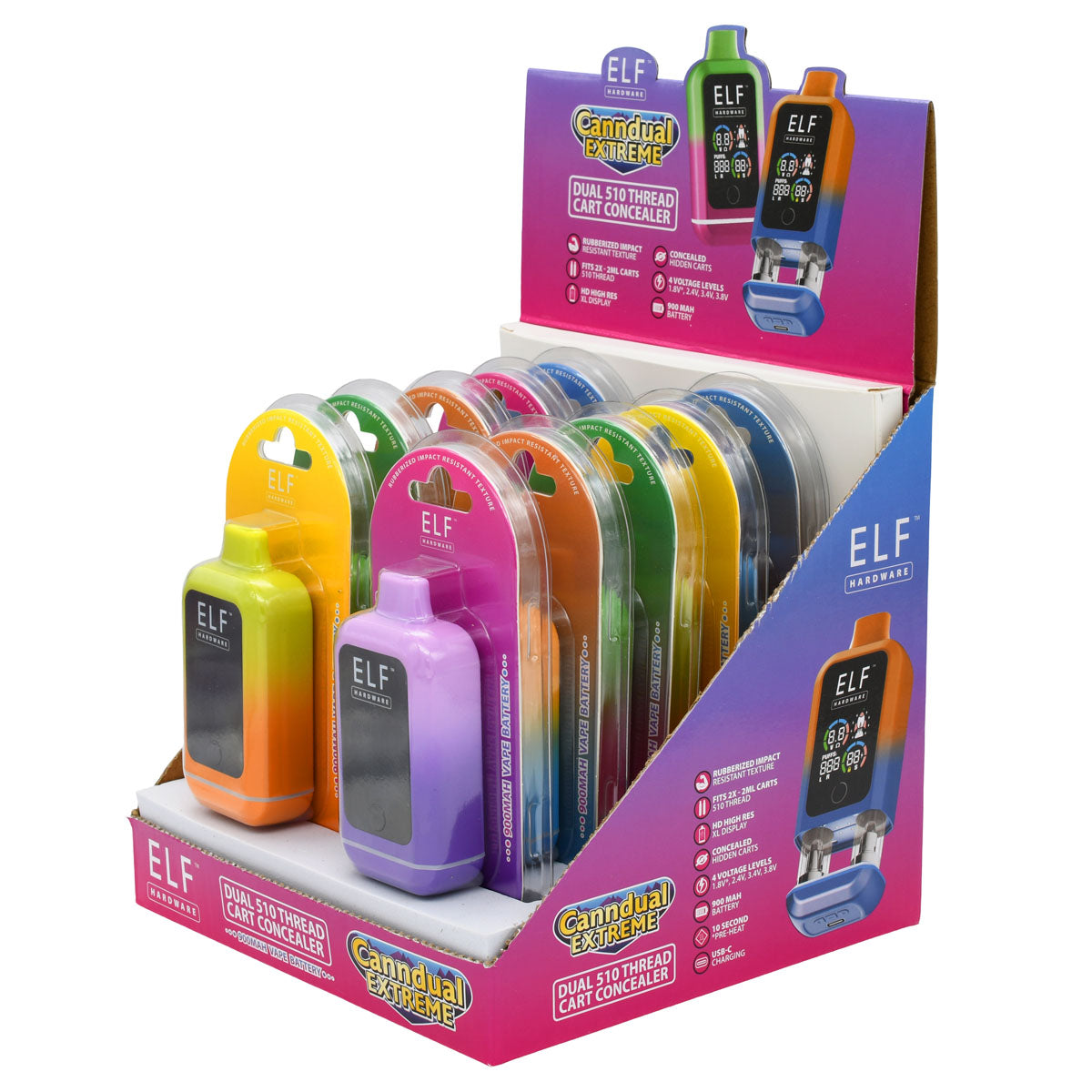 Elf Canndual Extreme Cart Battery Concealer  - Dual Carts